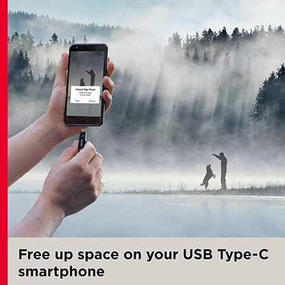 SanDisk Ultra Dual Drive Go USB Type C Pendrive for Mobile(Black, 128 GB, 5Y - SDDDC3-128G-I35)